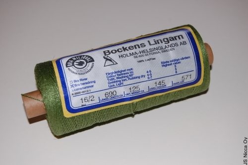 Bockens 16/2 - 125g Murrettu vihreä  (145)