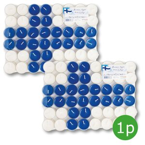 1P / Lämpökynttilä "Suomen lippu" 144 kpl