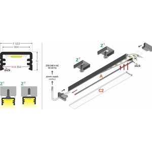 FL-PROF-PRE-SLIM8 AC2/Z-AL-RA-2000